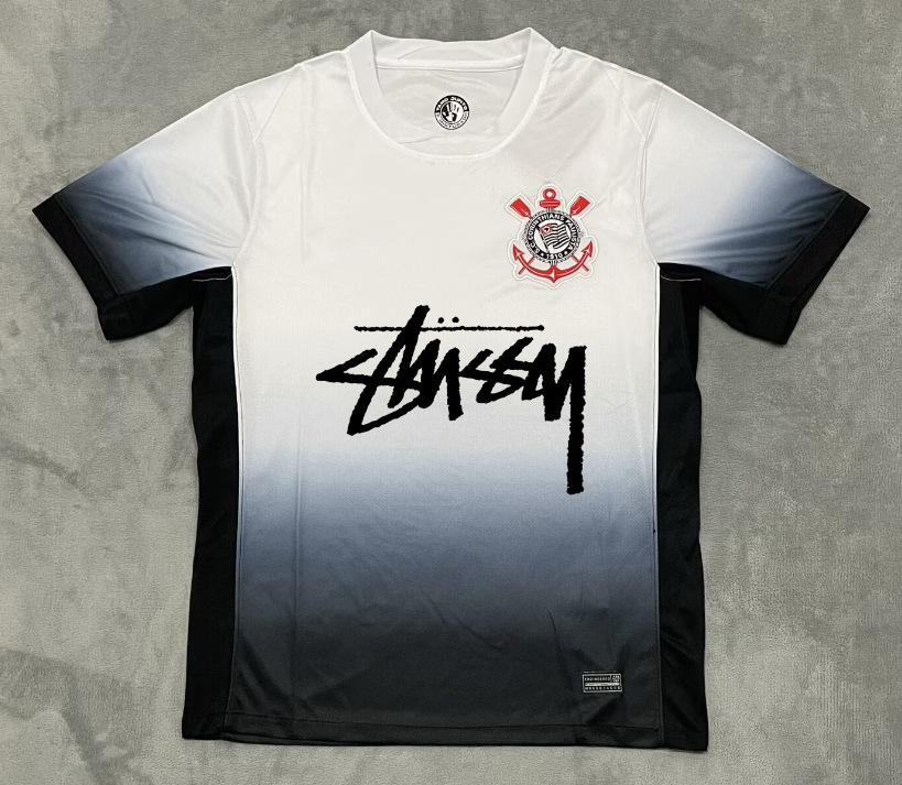 Stussy Jersey Brasil Flamengo Italia Edición conmemorativa Portugal París Francia Uniforme de fútbol