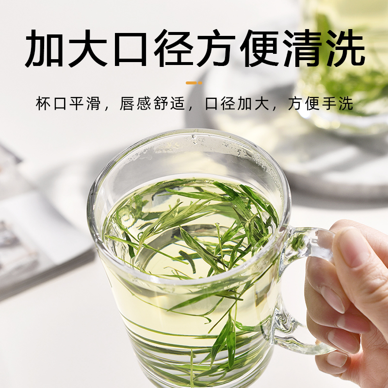 Glass Cup Household Water Cup heat -resistant office Bubble…