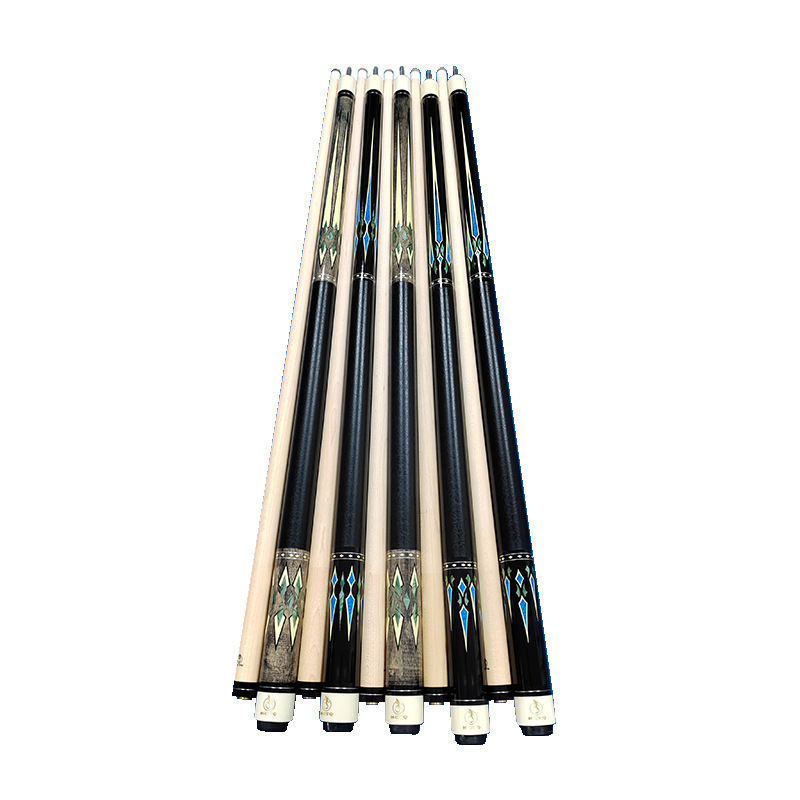 台球杆大头国产枫木杆二分之一九球桌球分体美式打杆批发