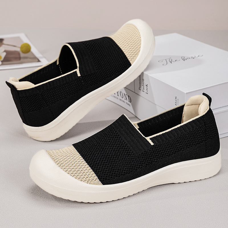 Zapatos mujer todo fósforo venta caliente zapatos de madre transpirables de mediana edad y ancianos zapatos de tela de malla hueca de verano de suela suave image 3