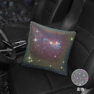 Headrest Bone Hot Rhinestone Neck – Headrest - colored-diamond-star-fashion-pillow-one