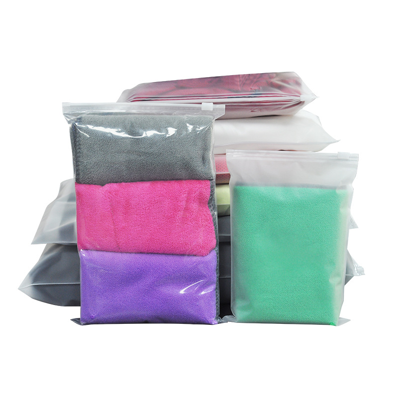 CPE bolsa de cremallera esmerilado ropa interior bolsa de embalaje bolsa de plástico transparente Ziplock bolsa calcetines ropa interior bolsa de embalaje