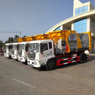 Horizontal compression garbage bin 16 cubic garbage transfer station intelligent one-piece household garbage disposal equipment