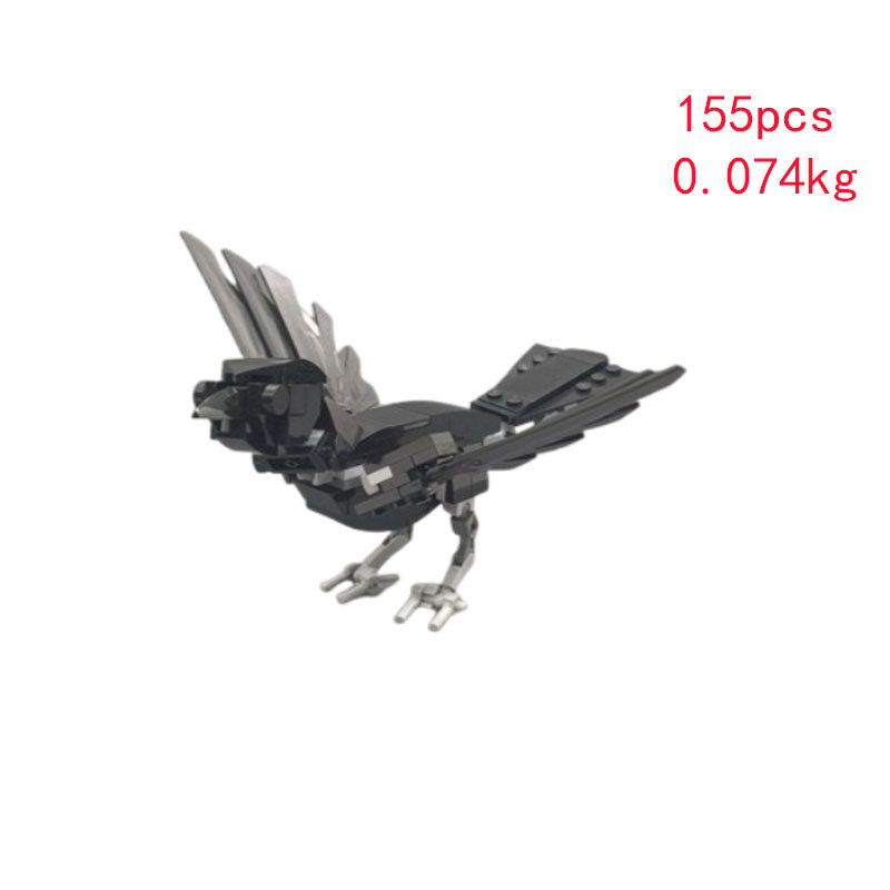 Cross-border Hot-selling In-stock MOC-137096 Small Particle Assembly Building Block Toy Crow DIY Educational Model_voghion.com