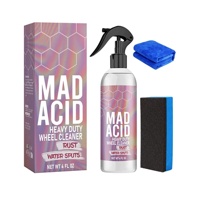 Cross-Border Car Tire Foam Cleaner, Stain Removal, Tire Blackening, Tire Maintenance Glaze, Anti-Aging, Car Cleaning and Care (Cleaning/curing agent) - tire-cleaner-120ml