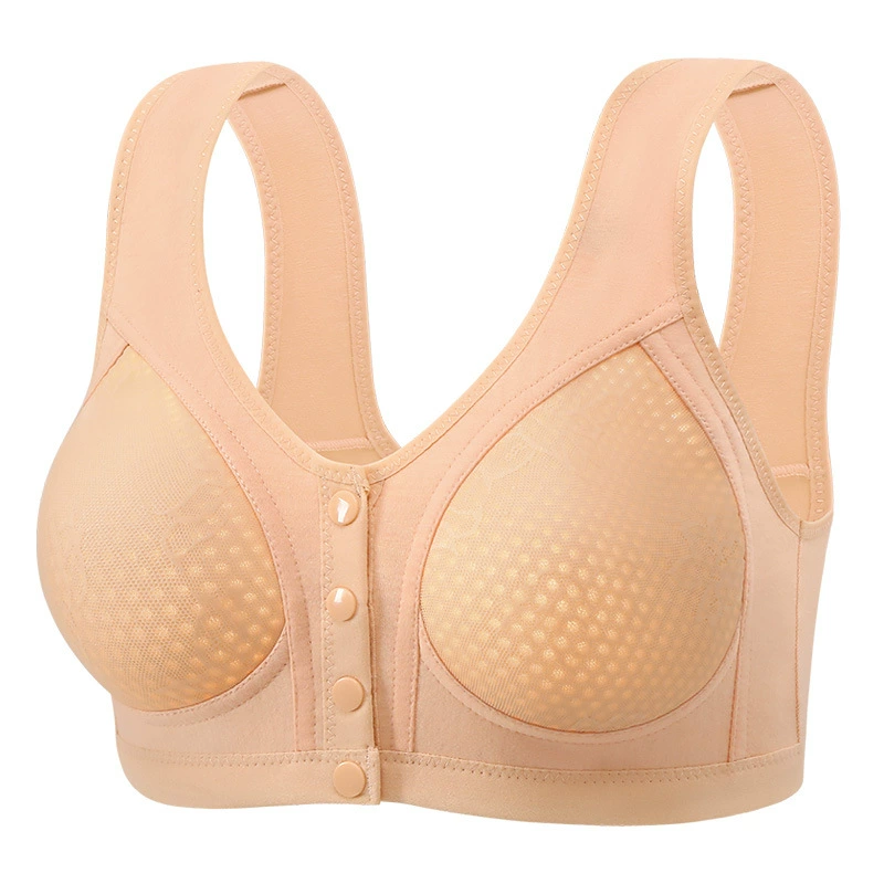 Lace supporting push up bra, wireless bra, for middle age, beautiful back