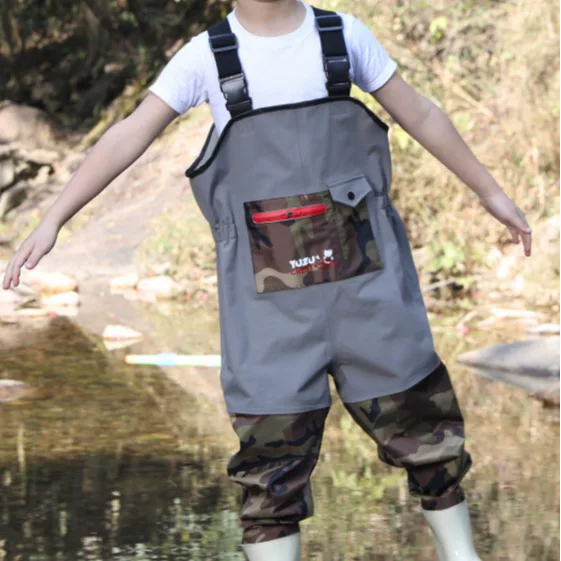Xinyili pants 23 pvc nylon children's water pants water-playing clothes full body one-piece wading pants rain boots rain pants