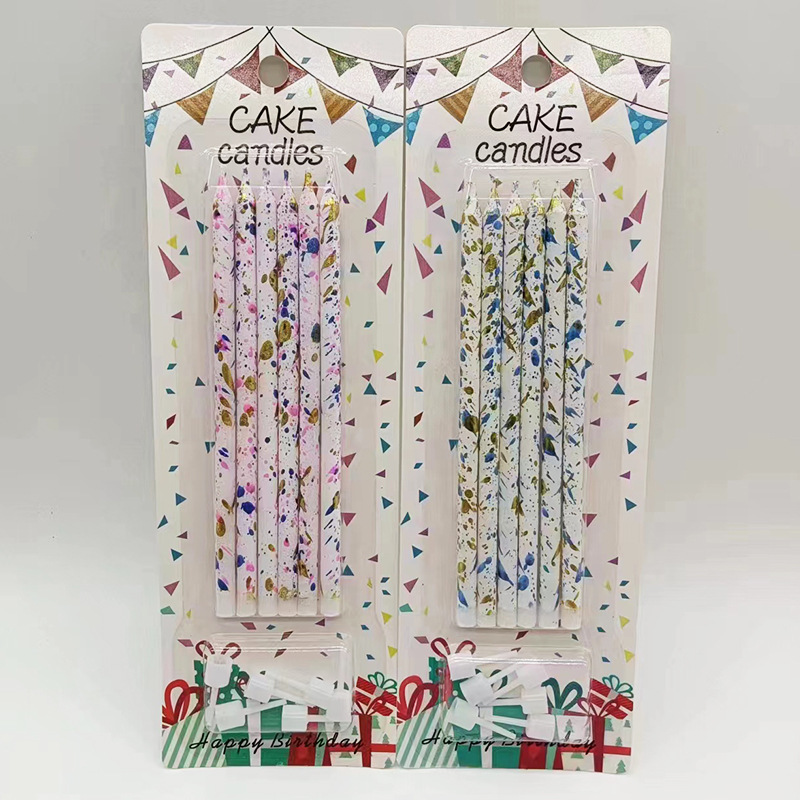 Lápices de colores al por mayor velas de cumpleaños creativas minimalistas de fiesta artística de horneado lápiz velas de decoración de pastel velas