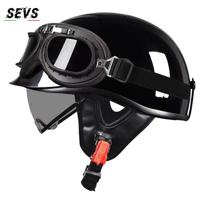 Motosiklet kaskı (dəbilqə) – helmet - glossy-black-tea-colored-lenses-black-frame-glasses-m