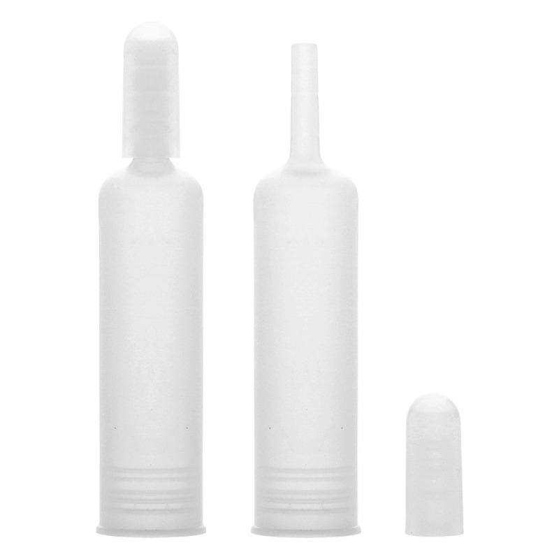 1ml de silicona suave cubierta de la gota pequeña tapa de la gota de la ampolla de ácido hialurónico líquido tapa de la gota anti-arañazos aplicar Punta de goteo