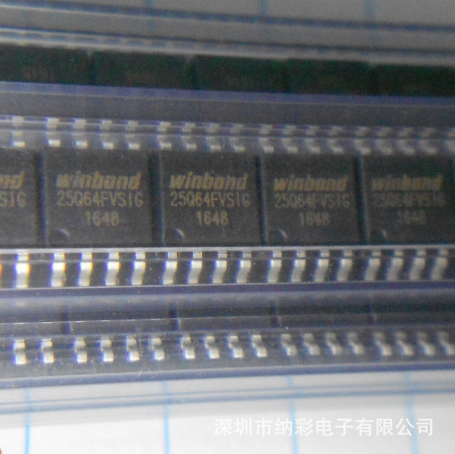 原厂供应W25Q64FVSSIG SOP8 64M闪存存储器芯片批发全新原装现货