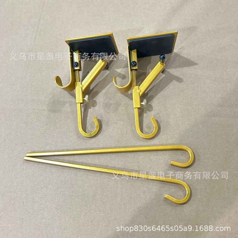 跨境爆款圣诞节袜子挂钩家用可调节伸缩挂钩创意金属壁炉架挂钩|undefined