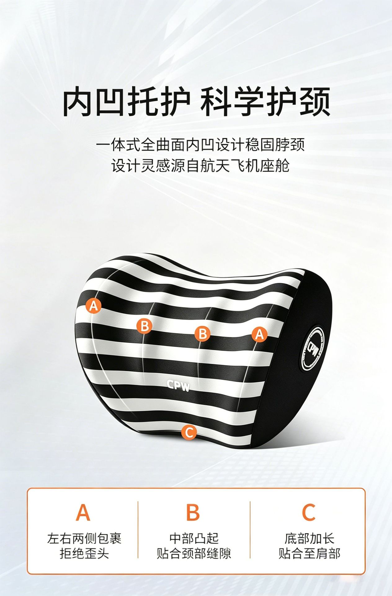 Car Lumbar Support Cushion, Car Seat Cushion, Office Lumbar Cushion, Memory Foam Headrest, Neck Pillow, Lumbar Support Pillow