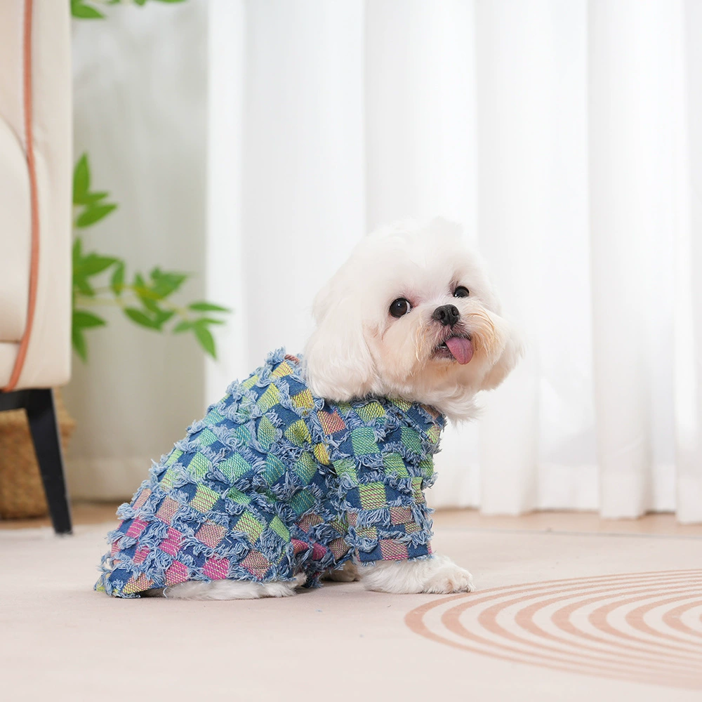 Новый TANPOPO производитель спот трансграничный исключительно для домашних животных джинсовая рубашка кошачий щенок рубашка куртка одежда