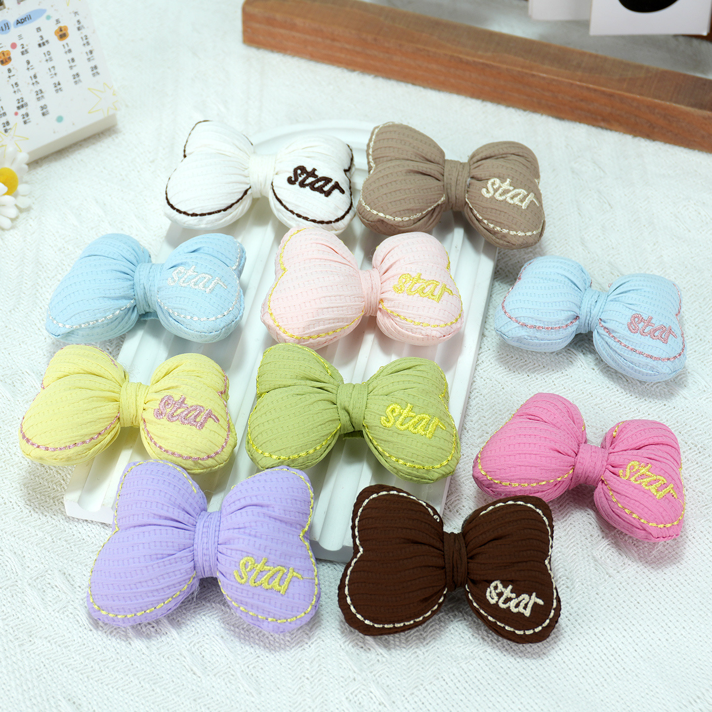 Cotton-filled Bow Diy Accessories In Candy Colors, Pet Bow Ties,...