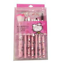 卡通猫7件套美容刷套装 初学者腮红眉毛唇眼影刷美妆工具跨境批发