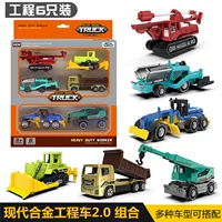 Набор металлического инженерного автомобиля YidaXin, масштаб 1:64, 6 штук игрушечных автомобилей, новая импортная коллекция