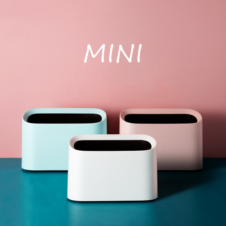 Desktop Trash Can with Press Lid, Light Luxury Style for Living Room, Car, Home, Office Desk, Dining Room Storage Bin, Garbage Basket Desktop Trash Can with Press Lid, Light Luxury Style for Living Room, Car, Home, Office Desk, Dining Room Storage Bin, Garbage Basket