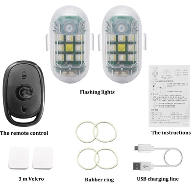 Cross-border motorcycle electric car: Other lights - x3-two-lights-remote-control-with-magnetic-version