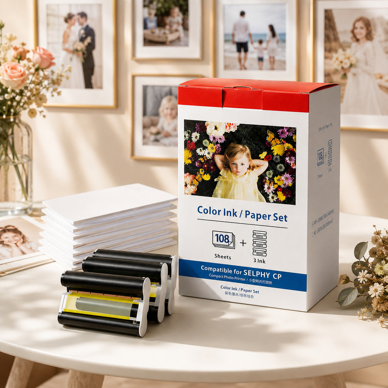 Suitable for Canon Cp1500 1300 Cp1200 Photo Paper Ink Cartridge Thermal Sublimation High-Gloss Photo Paper Domestic Product 6inch