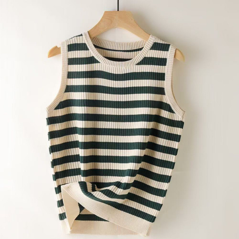 Strap Vest Other/Adhesive Fiber Knitted Women's Outer Loose New Slim Sleeveless Fashion Summer Base Top