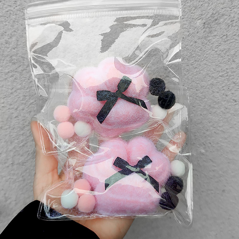 몰려든 핑크 고양이 발톱 [액세서리 색상 랜덤]