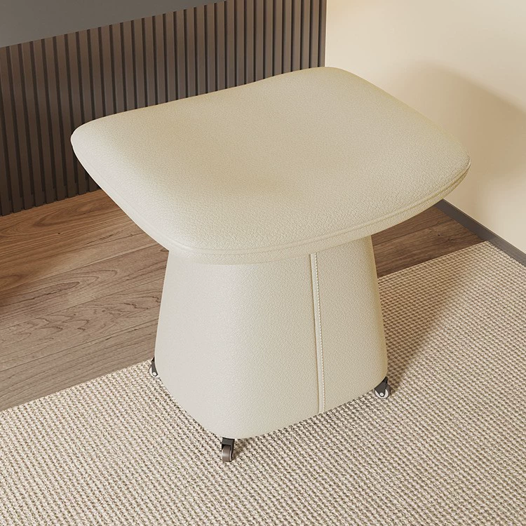 Модный дизайнерский табурет для макияжа, стул для маникюра, стул для спальни, мягкое сиденье, кожаный художественный пуфик, домашний легкий роскошный табурет для смены обуви