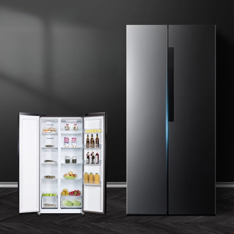 Household 468 Liter Double-Door Refrigerator Side-By-Side Air-Cooled Frost-Free Ultra-Thin Two-Door Large-Capacity Extra-Large Refrigerator