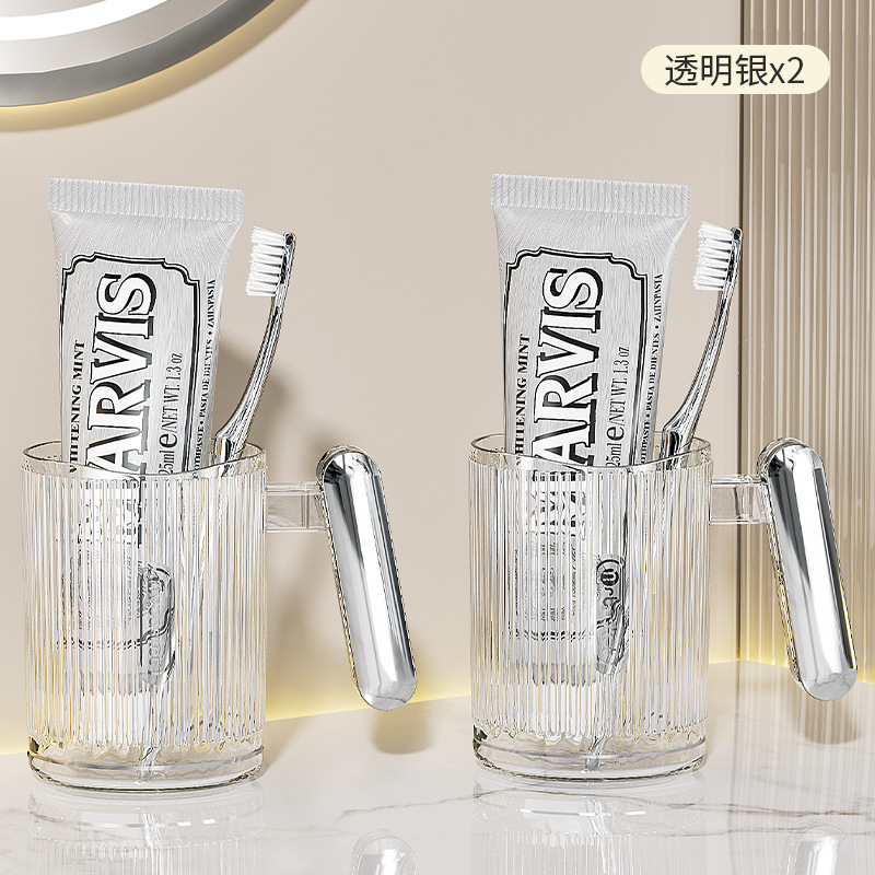 Luz de lujo enjuague bucal Copa pareja cepillo de dientes taza de cepillo de dientes de aspecto alto taza de lavado taza traje cepillo de dientes taza de cepillo de dientes