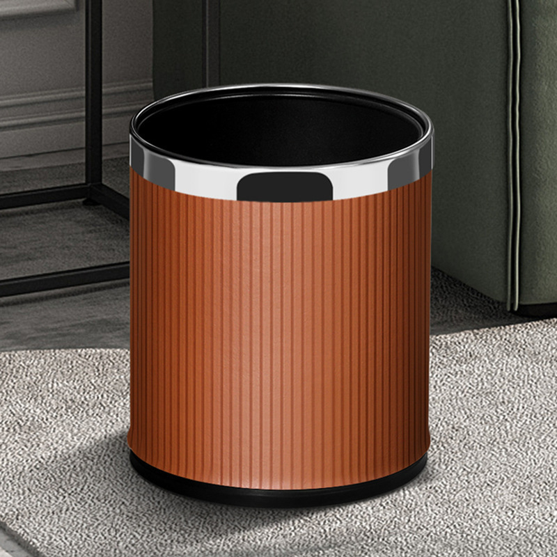 Rayas marrones de 10l - anillo de plata