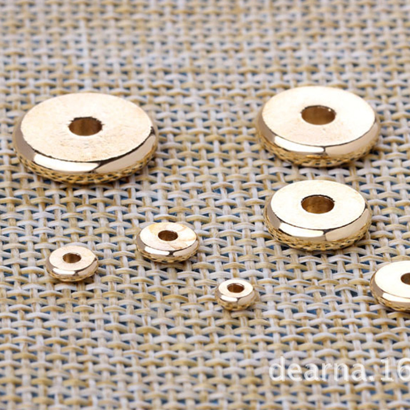 Directo de fábrica latón Xizango espaciador cobre puro espaciador cuentas de color natural junta de latón