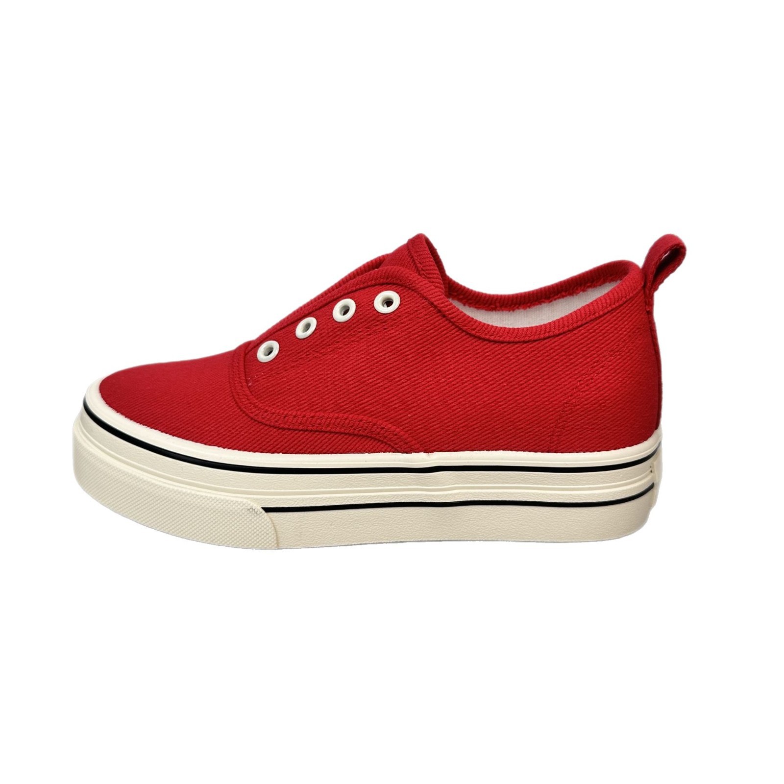 6653 zapatos de lona de suela gruesa para mujer, retro de nicho, estilo de Hong Kong chic, zapatos planos casuales de todo fósforo, zapatillas de deporte de un pie