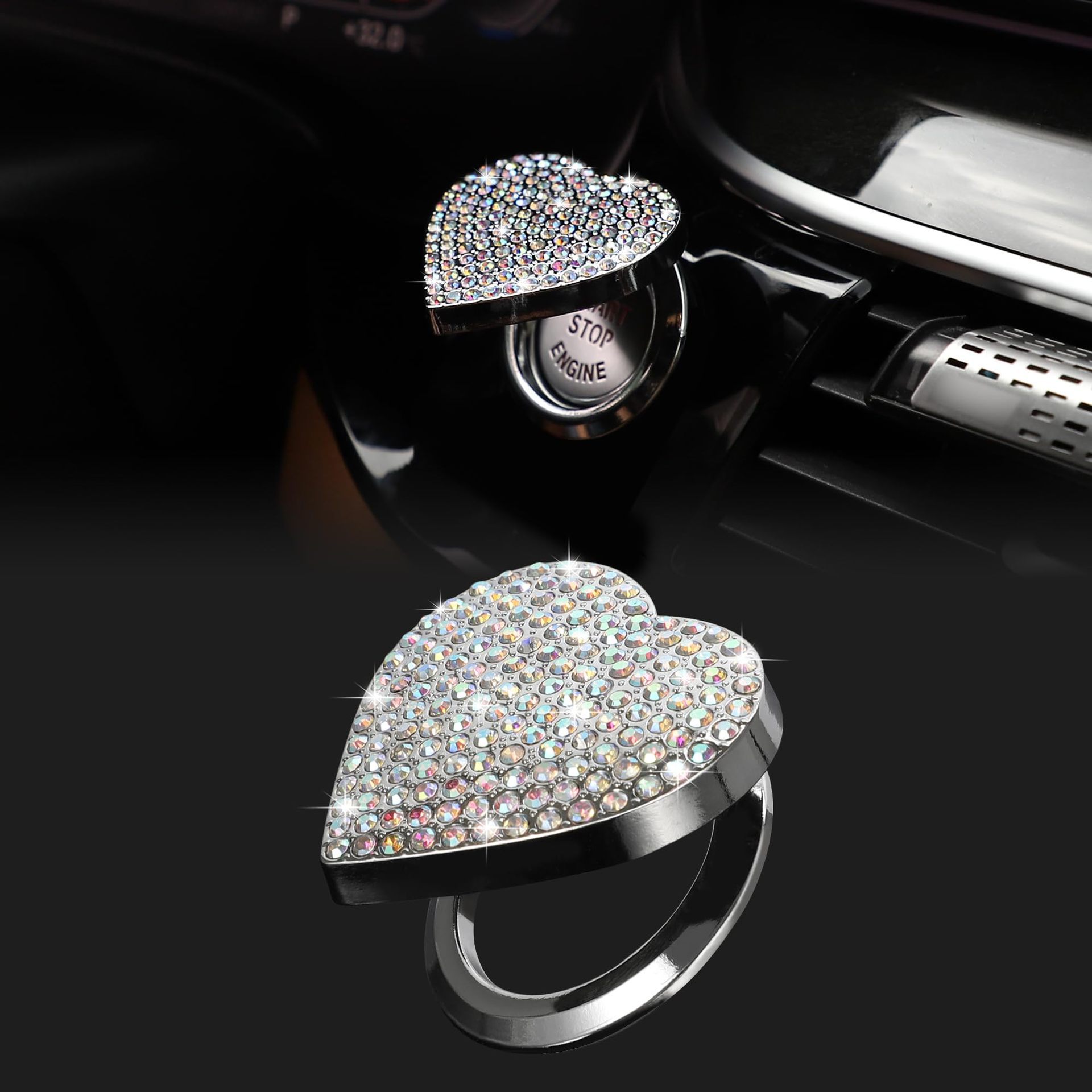 Qìchē – Car One-Button Start Other Automotive Interior Supplies - colorful-diamond