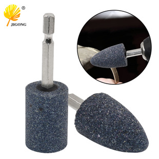 Hexagon handle grinding wheel grinding head brown corundum grinding wheel electric grinding head cylindrical conical electric grinding head wholesale supply