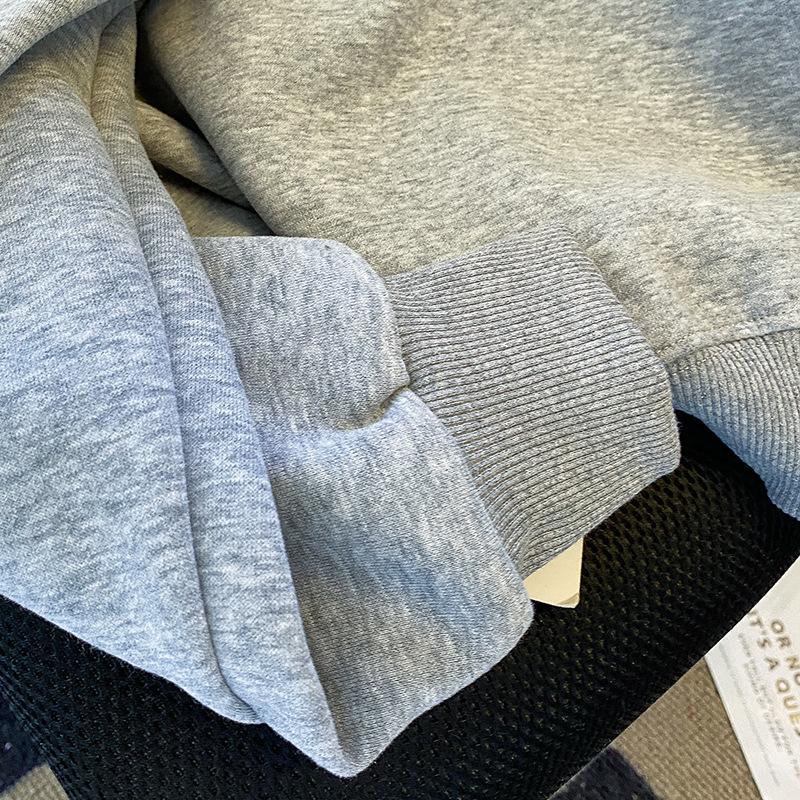 Women's Clothing new arrivals plus velvet thickened women's sweatshirt long sleeve hooded V neck jacket fashionable Korean style winter tops_voghion.com