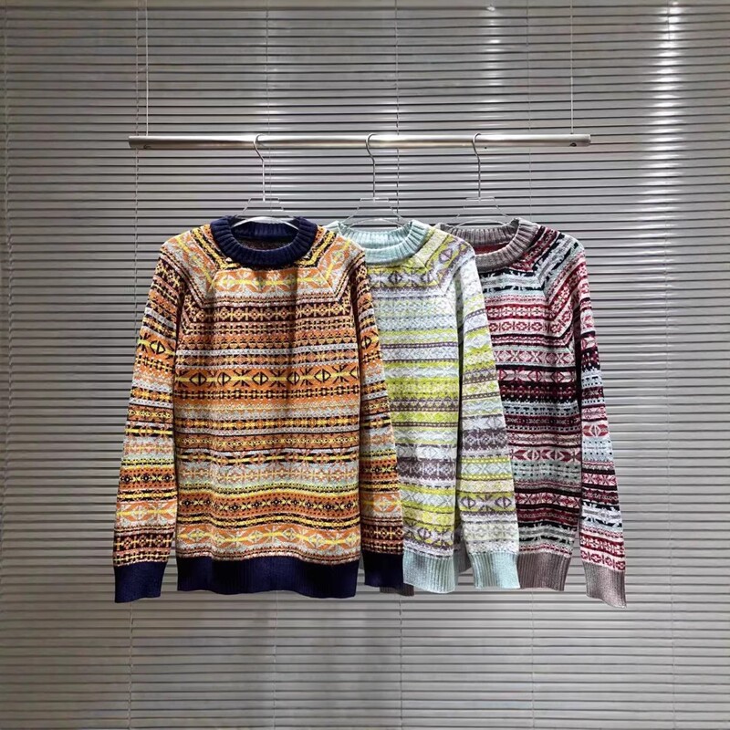 Cross-Border Source Cd Brand 25 New Trendy Brand Little Monster Xiaolong Wool Knit Crew Neck Sweater Unisex Autumn Cross-Border Source Cd Brand 25 New Trendy Brand Little Monster Xiaolong Wool Knit Crew Neck Sweater Unisex Autumn