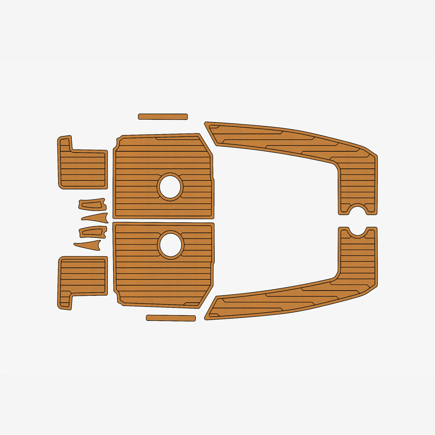 2012 Quicksilver Activ 555 EVA Faux teak Marine Floor