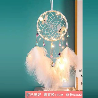 新款风铃珍珠羽毛捕梦网流苏捕梦网摆摊挂饰送朋友闺蜜创意礼物