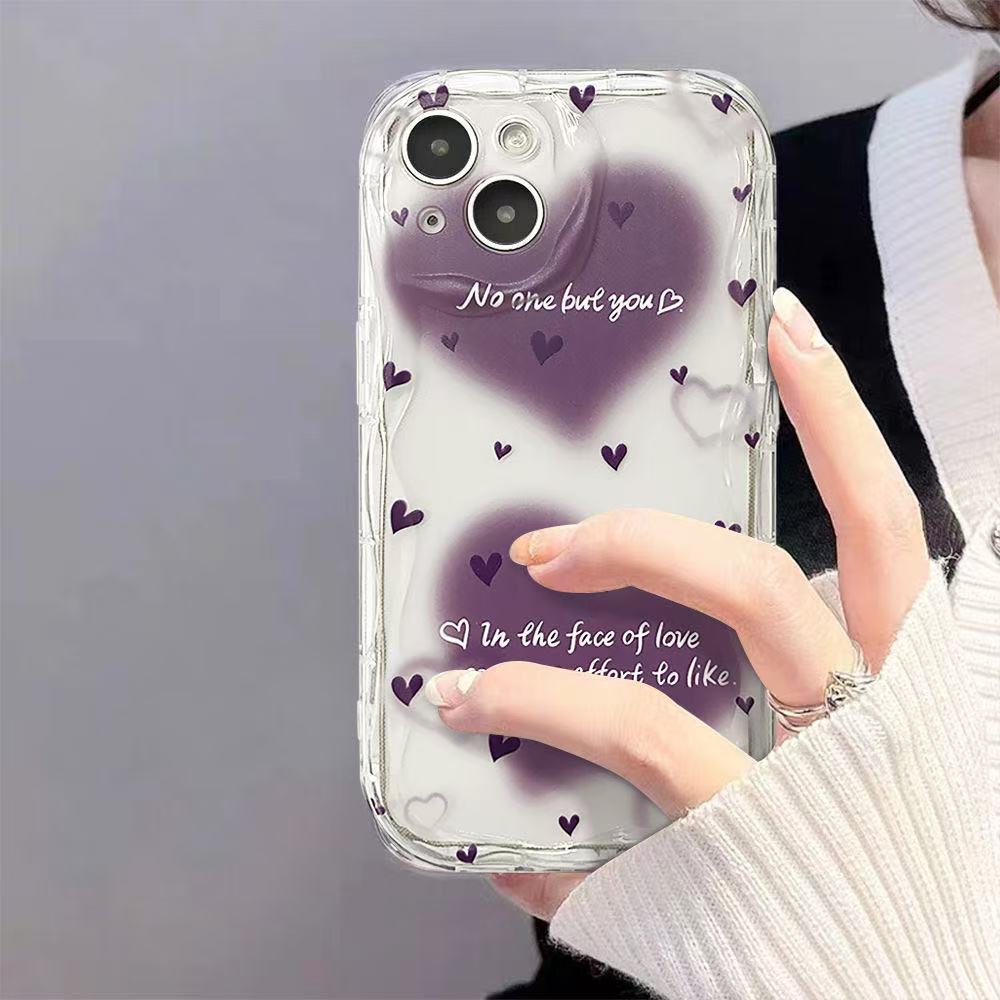 Nuevo amor para iphone16pro funda para teléfono móvil Apple 15 anti-caída 14 Japón y Corea del Sur 13promax nuevo 12x