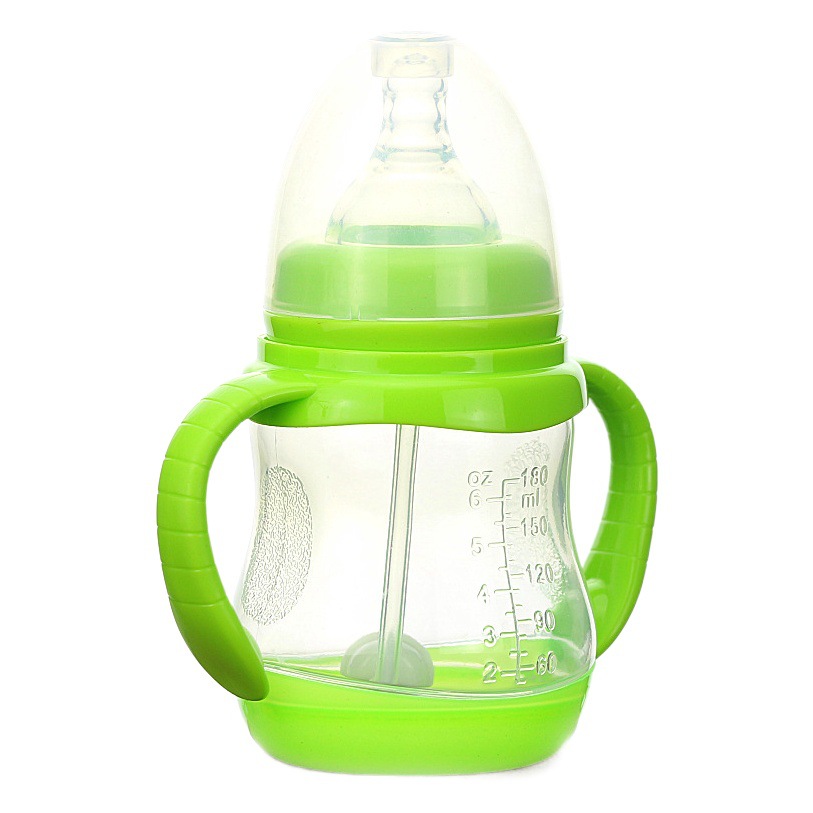 Bebé de gran calibre PP botella de alimentación de plástico 180ml240ml300ml pequeño mediano y grande bebé embarazada tienda suministros bebé niños grandes