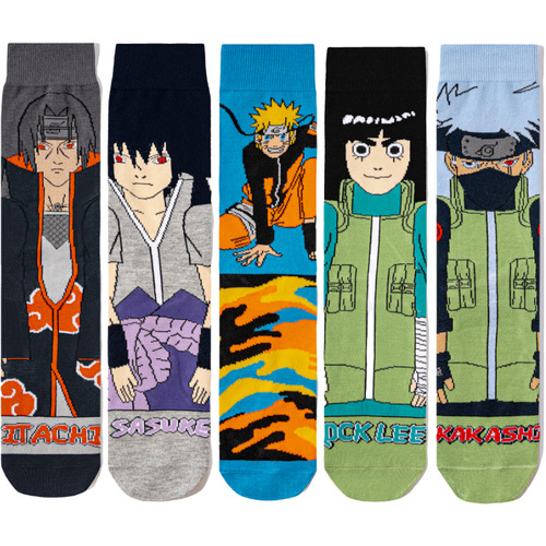 Men's  Four Seasons Animation Factory Socks Wholesale Men's Socks Naruto Female Casual Amazon Ins Foreign Trade Socks