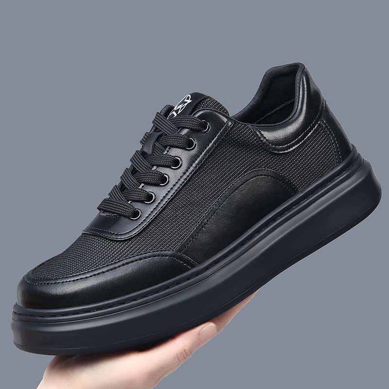 男士厚底小白鞋潮流百搭男款运动板鞋男鞋时尚休闲鞋子男一件代发