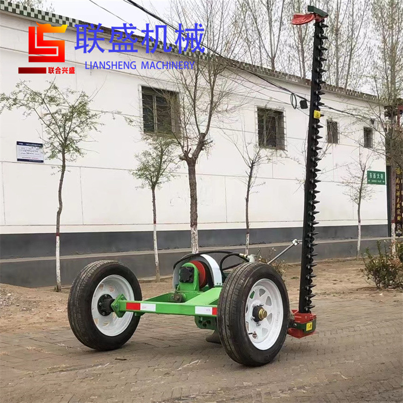 往复式割草机 牵引式牧草收割机 加重大轮胎液压升降往复式割草机