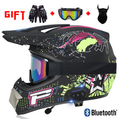 Custom-Made for Foreign Trade: VIRTUE DH Downhill Mountain Racing Bike AM Full-Face Helmet with Bluetooth – Off-Road Cycling Gear