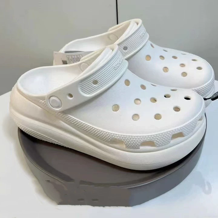[Croc стиль как Yang Mi, маленький кит дырчатые туфли на толстой подошве для взрослых на улице, пляжная женская обувь 206302]