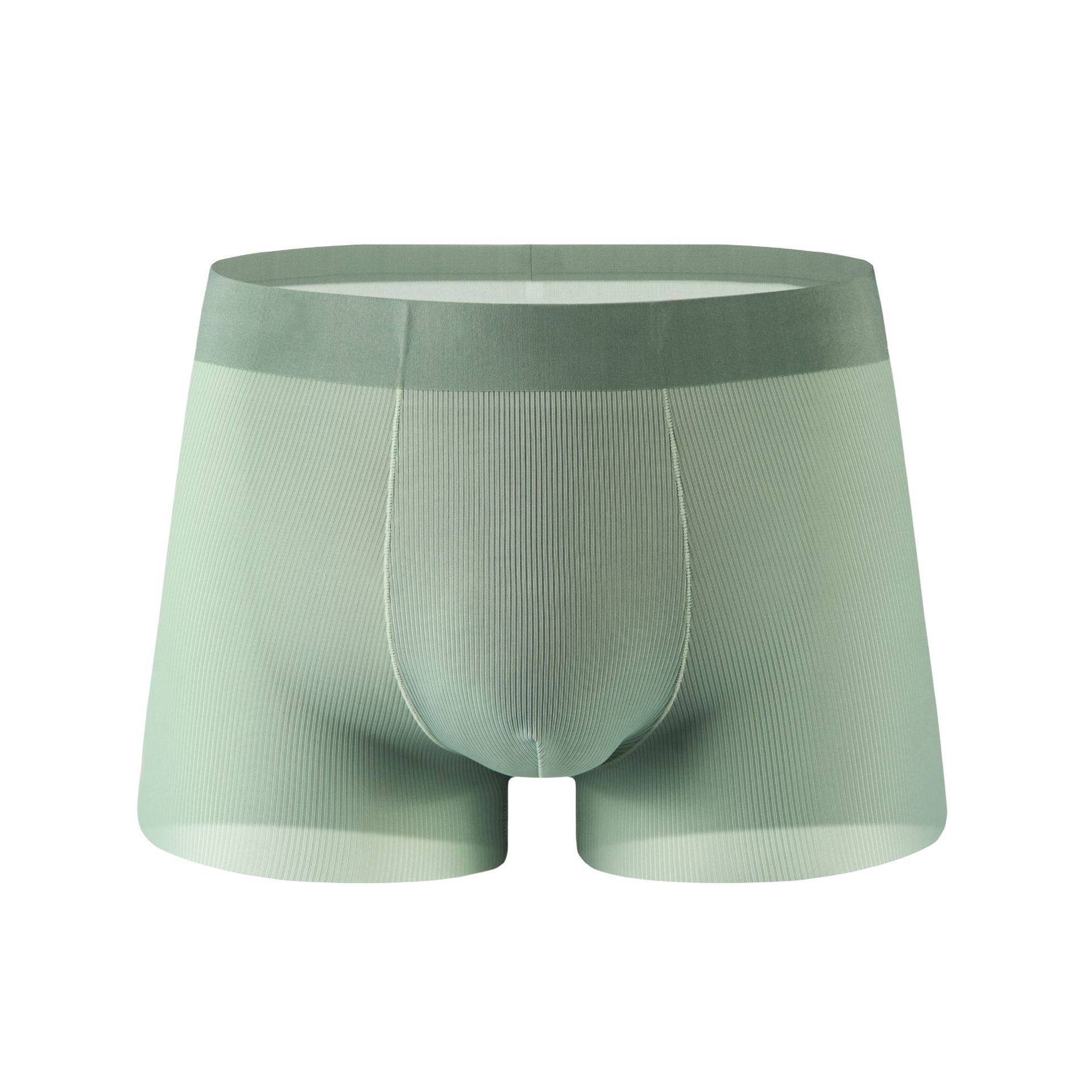 Ropa interior de los hombres de seda de hielo verano Delgado antibacteriano Boxer shorts sin costuras transpirable niños Boxer shorts cabeza ropa interior hombres