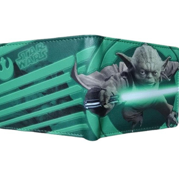 Cine y Televisión anime periférico Star Wars cartera Guerrero Negro soldado blanco estudiante universal corto pu monedero