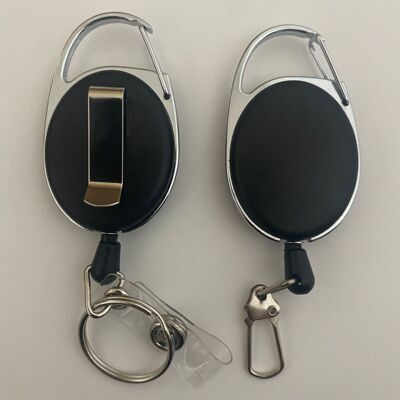 Easy pull buckle Metal Telescoping Kirsite Easy draw Key buckle Certificates Oval Scrub Spreader