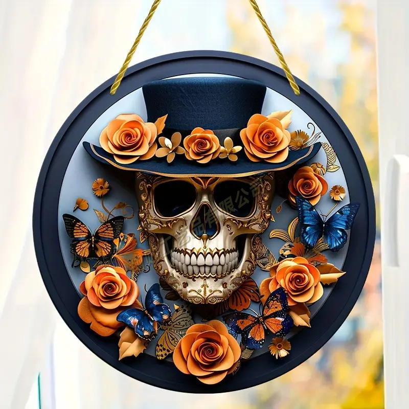 Transfronterizo serie de Halloween acrílico captador de sol artesanía decoración creativa colgante acrílico disco