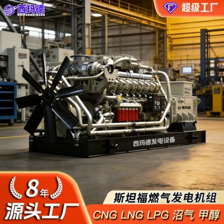 斯坦福燃气发电机组20kW-400kW 500KVA沼气甲醇天然气涡轮发电机
